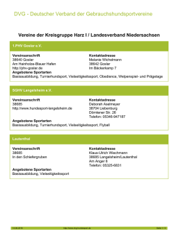 DVG - Deutscher Verband der Gebrauchshundsportvereine