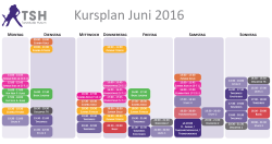 Kursplan Juni 2016