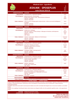 jedilnik - speiseplan