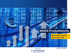 INDEX Produktfamilie und Wertentwicklung Euro Stoxx 50