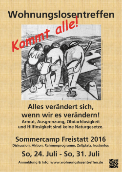 Wohnungslosentreffen Sommercamp Freistatt 2016 Diskussion