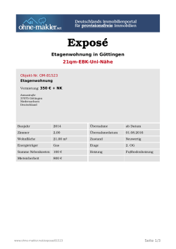 Exposé - Ohne