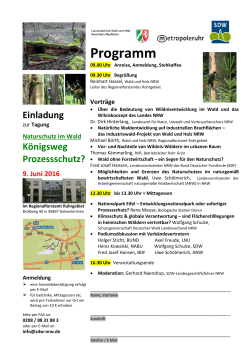 Programm - Schutzgemeinschaft Deutscher Wald