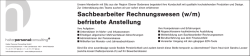 Sachbearbeiterin Rechnungswesen