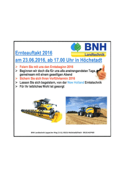 Ernteauftakt 2016 Höchstadt