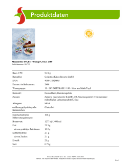 Mozzarella 45%FiTr.Stange GOLD 2480 Basis VPE: St 1kg