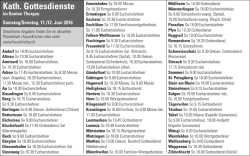 Gottesdienstplan