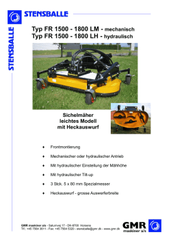 Typ FR 1500 - 1800 LM - mechanisch Typ FR 1500
