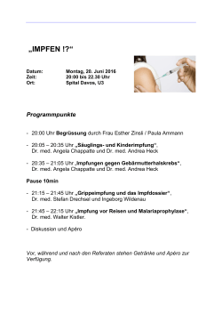Programm Juniveranstaltung Impfen 20.06