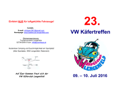 Flyer 2016 - VW Käferclub Lengenfeld