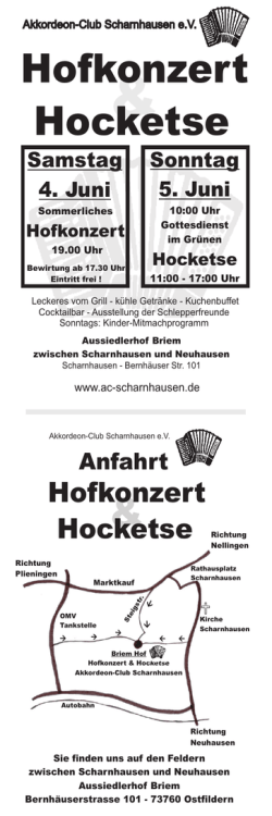 Hofkonzert Hocketse - Akkordeon