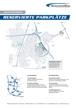 reservierte parkplätze