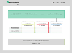 Organigramm des Fraunhofer ISST - Fraunhofer