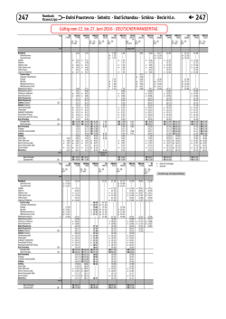 Einige Fahrten der Nationalparkbahn und der SB 71 fahren in