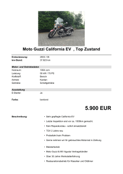 Detailansicht Moto Guzzi California EV €,€Top Zustand