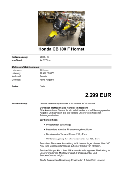 Detailansicht Honda CB 600 F Hornet