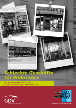 Infobrosch&uuml;re Schlechte Gesch&auml;fte