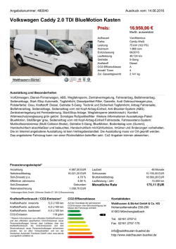 Volkswagen Caddy 1.2 TSI Trendline Roncalli