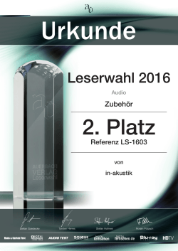Referenz LS-1603 Leserwahl Auerbachverlag 2016 2,0 - In