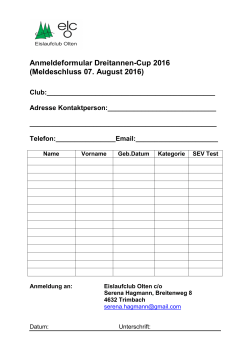 Anmeldeformular Dreitannen-Cup 2016