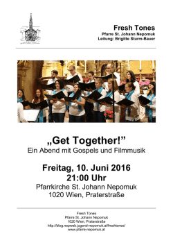 Plakat - Pfarre St. Johann Nepomuk
