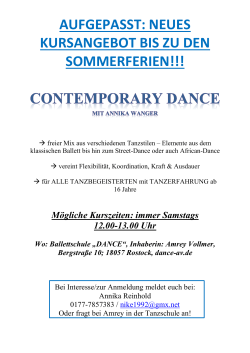 Contemporary - DANCE