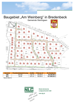 Baugebiet „Am Weinberg“ in Bredenbeck