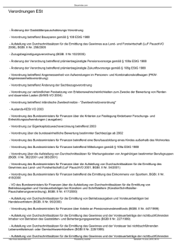 Verordnungen ESt - Steuerindex.com