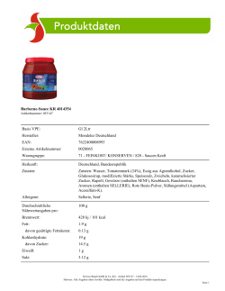 Barbecue-Sauce KR 4014354 Basis VPE: Gl 2Ltr Hersteller