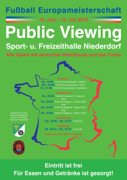 EM 2016 - Public Viewing Niederdorf