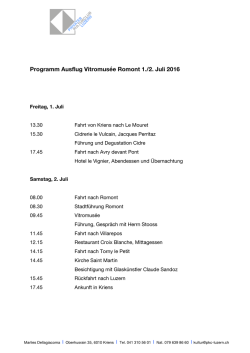 Programm - PKC Luzern