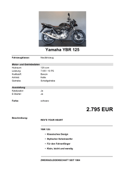 Detailansicht Yamaha YBR 125