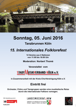 15. Internationales Folklorefest - Akkordeon Orchester Köln