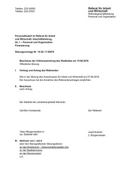 Referat für Arbeit und Wirtschaft