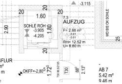 HAUSFLUR 8.95 m² 13.60 m - AB 7 5.42 m² 9.46 m 3.25 2.90 25 AUFZUG