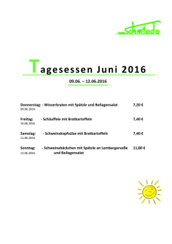 Tagesessen im Juni zum Download.