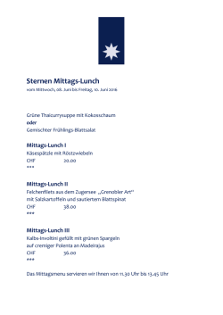 Sternen Mittags-Lunch - Restaurant Sternen Walchwil