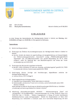 GR-Sitzung 14. Juni 2016