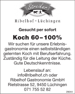 Koch 60 – 100% - rheintaler.ch