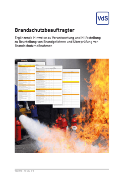 VdS 3110 – Brandschutzbeauftragter