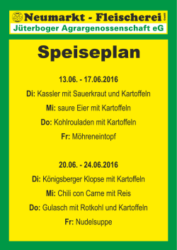 unser Mittagsangebot! - Neumarkt Fleischerei