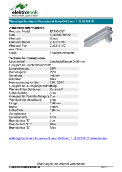 Datenblatt Watertight luminaire Fluorescent lamp D