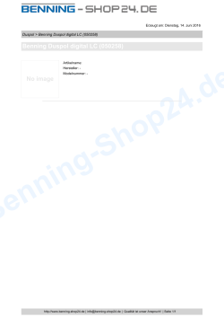 Benning Duspol digital LC (050258) - Benning
