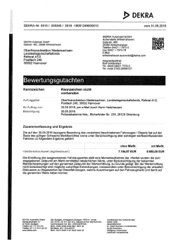 Zeitwertgutachten - Zoll