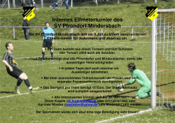 Internes Elfmeterturnier des SV Pfrondorf/Mindersbach Der SV