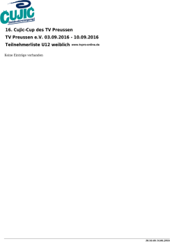 TVPro-online.de - Das Turnierportal