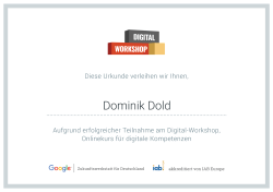 Digital Garage Certificate