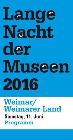 Programm - Lange Nacht der Museen