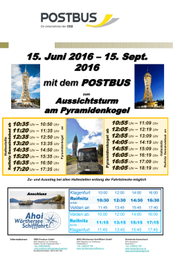 15. Juni 2016 – 15. Sept. 2016