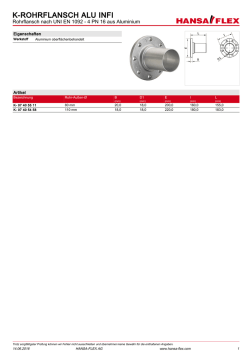k-rohrflansch alu infi - hansa-flex